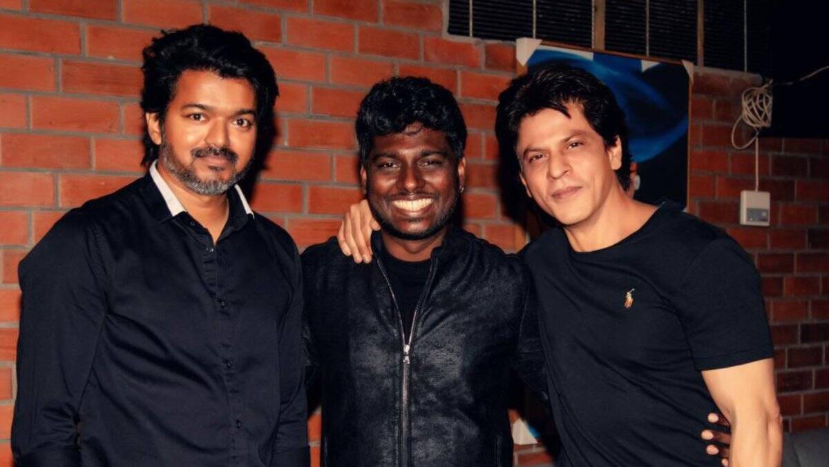 Atlee with Shah Rukh Khan and Vijay Image Twitter Atlee